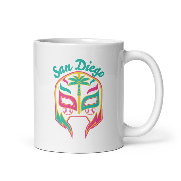 Lucha Mask Mug - San Diego Baseball - BreakingT