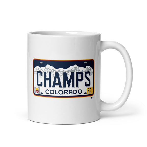 Denver Champs License Plate Mug