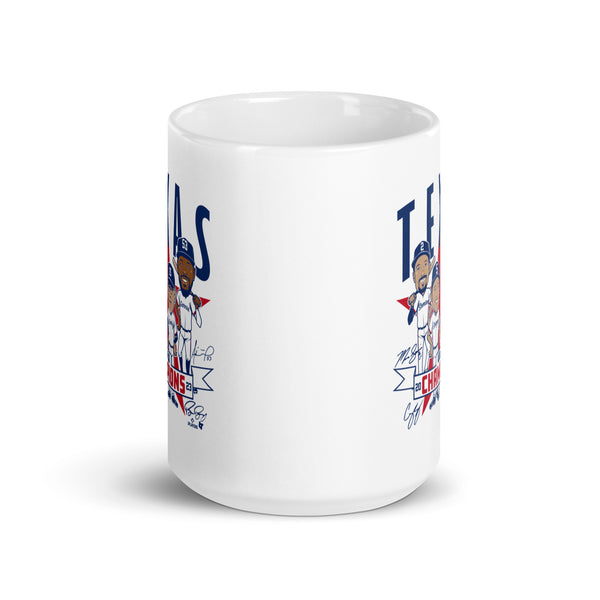 Texas Baseball: World Champions Caricatures Mug