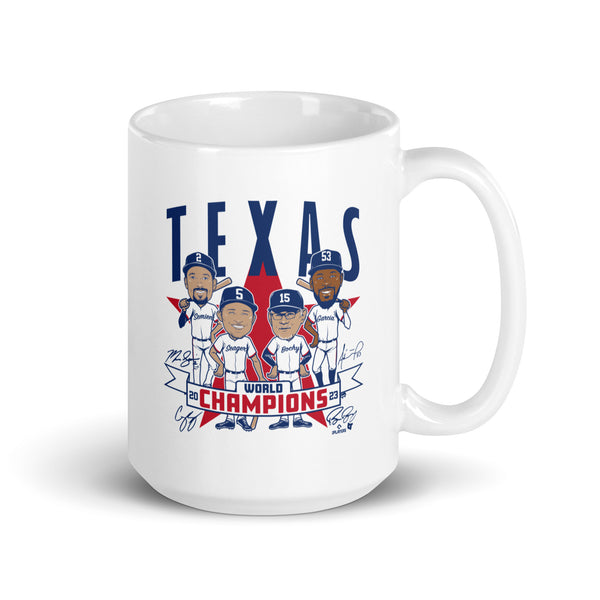 Texas Baseball: World Champions Caricatures Mug