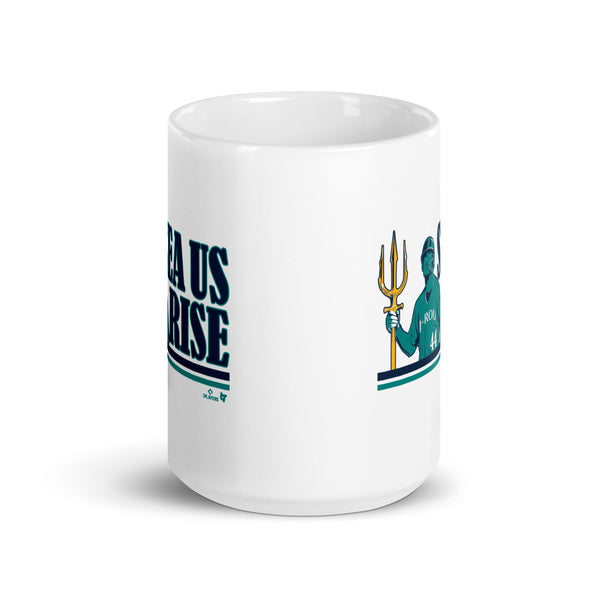 Julio RodrÍguez: SEA Us Rise Mug, Seattle - MLBPA Licensed - BreakingT