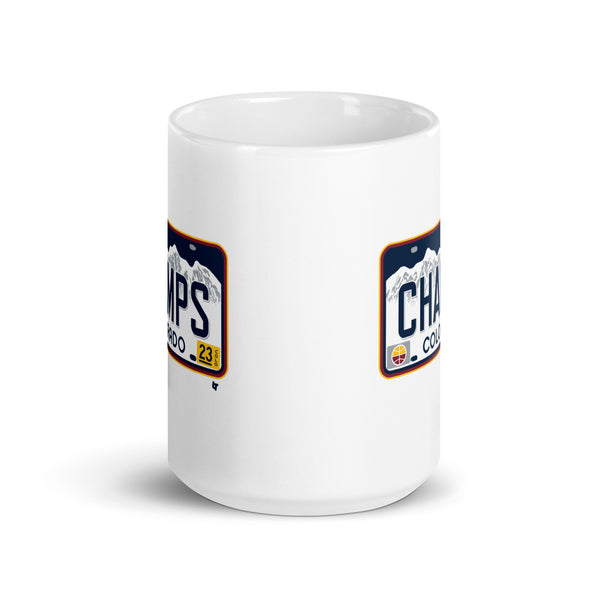 Denver Champs License Plate Mug