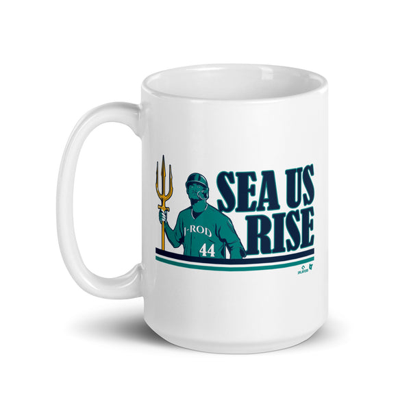 Julio RodrÍguez: SEA Us Rise Mug, Seattle - MLBPA Licensed - BreakingT