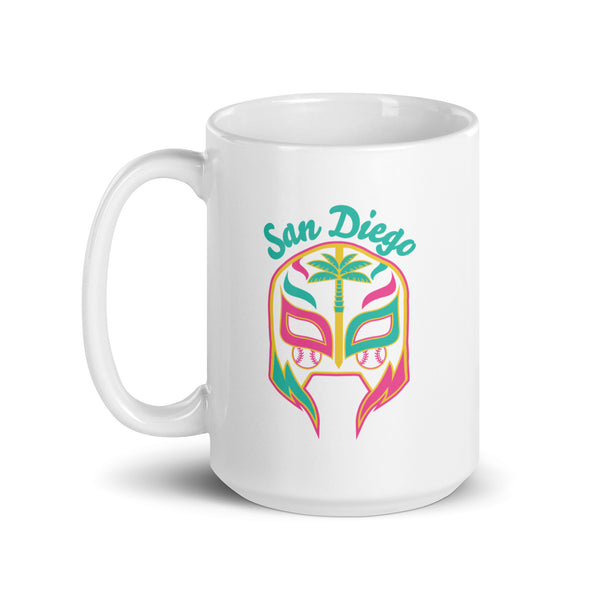 Lucha Mask Mug - San Diego Baseball - BreakingT