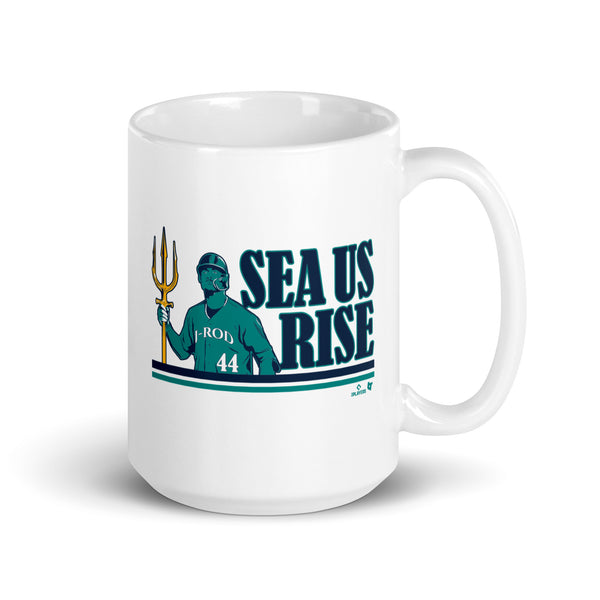 Julio RodrÍguez: SEA Us Rise Mug, Seattle - MLBPA Licensed - BreakingT