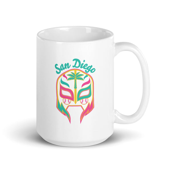 Lucha Mask Mug - San Diego Baseball - BreakingT