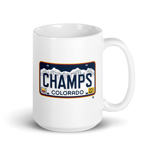 Denver Champs License Plate Mug