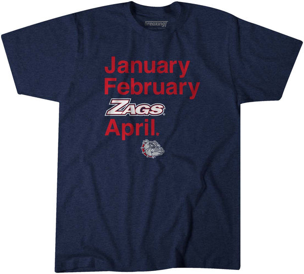 Gonzaga Basketball: January February Zags April