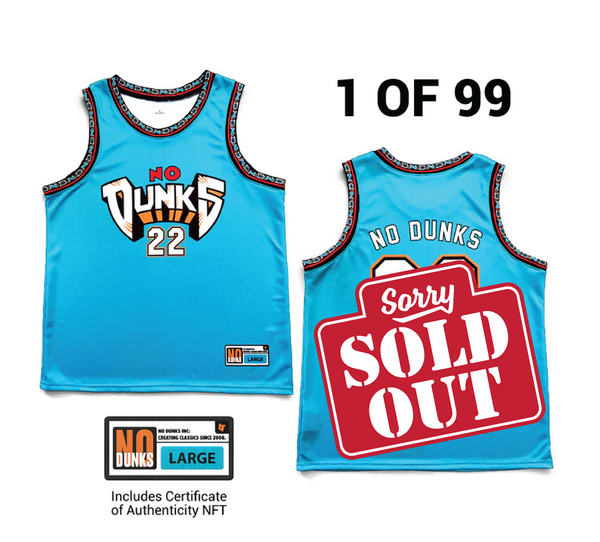 No Dunks: Vancouver Jersey LE - Size LARGE (Includes Digital Patch)