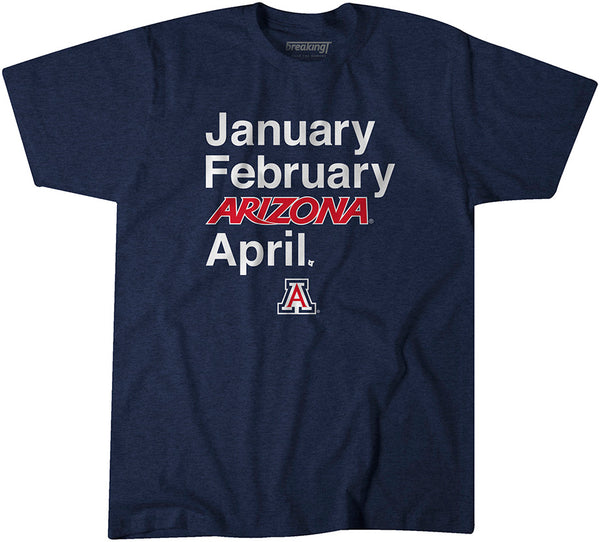 Arizona Basketball: January February Arizona April