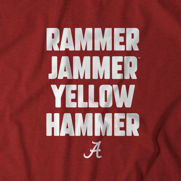 Alabama Football Slogan: Rammer Jammer Yellow Hammer