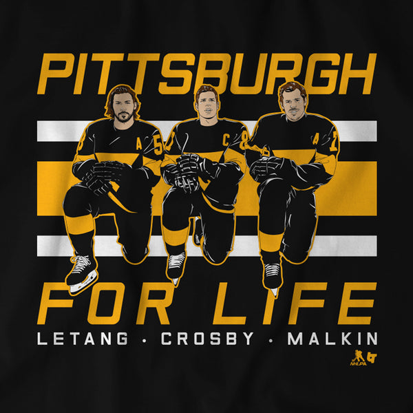 Kris Letang, Sidney Crosby, and Evgeni Malkin: Pittsburgh For Life