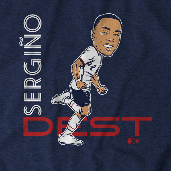 Sergiño Dest: Caricature