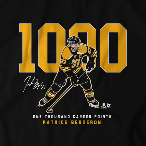 Patrice Bergeron: 1,000 Points