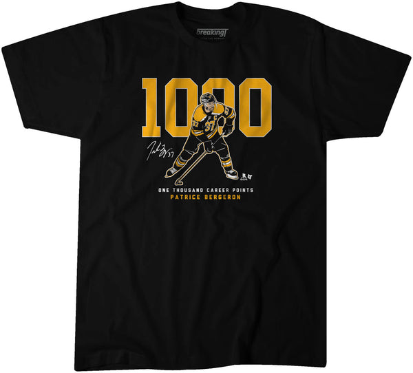 Patrice Bergeron: 1,000 Points