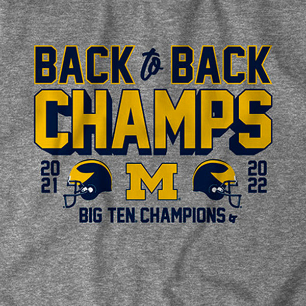 Michigan Football: Back to Back B1G Champs