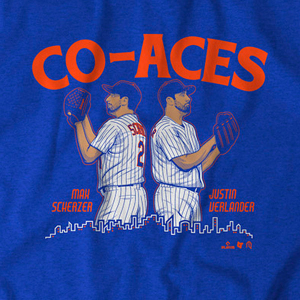 Max Scherzer and Justin Verlander: Co-Aces Adult T-Shirt