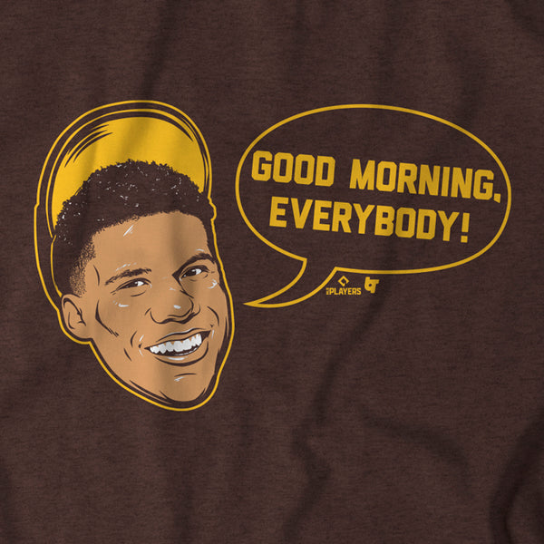 Juan Soto Good Morning Everybody Shirt, San Diego - MLBPA - BreakingT