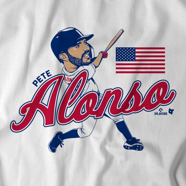 Pete Alonso United States Caricature Shirt - MLBPA Licensed -BreakingT