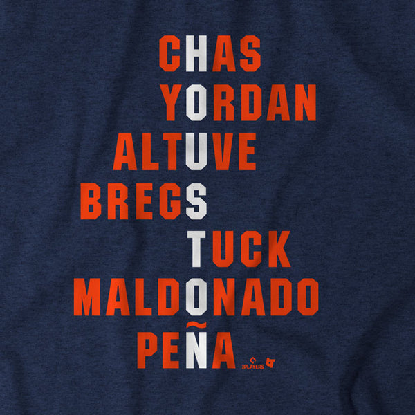 Houston Names Shirt + Hoodie - MLBPA Licensed - BreakingT