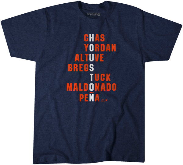 Houston Names Shirt + Hoodie - MLBPA Licensed - BreakingT