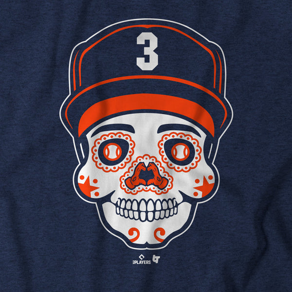 Jeremy Peña: Sugar Skull Shirt, Houston - MLBPA Licensed - BreakingT