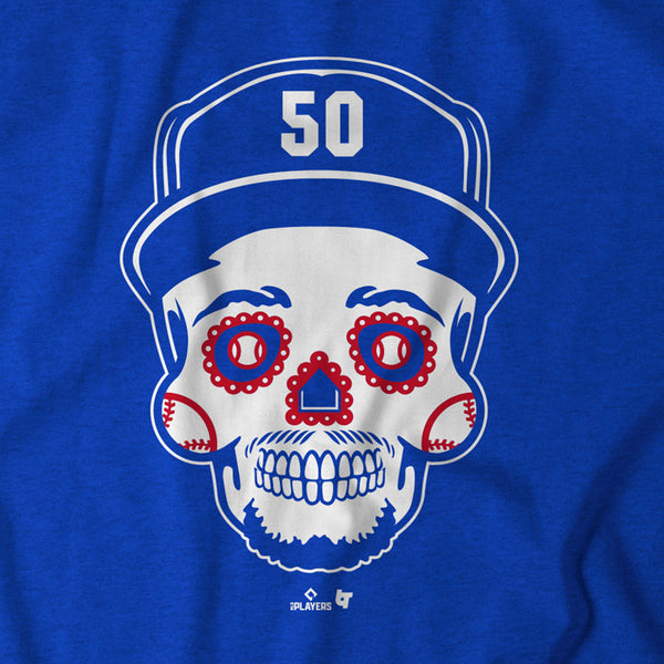 Mookie Betts Sugar Skull Shirt, Los Angeles -MLBPA Licensed- BreakingT