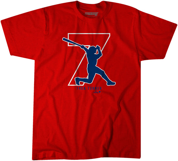 Trea Turner 7: Philadelphia Shirt + Hoodie - MLBPA Licensed -BreakingT