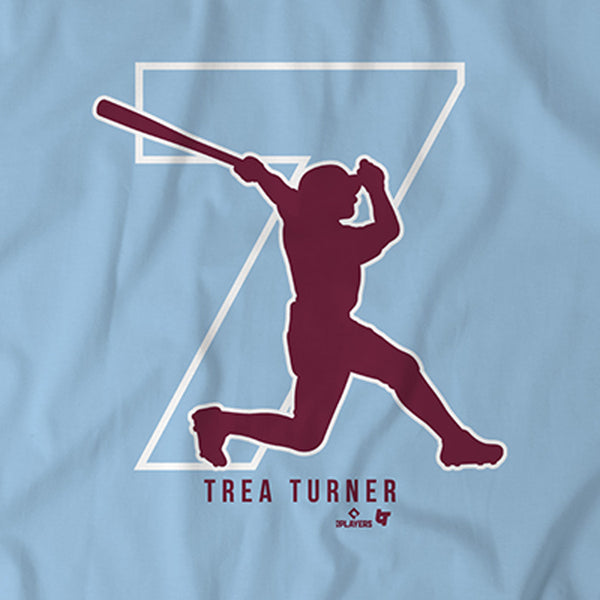 Trea Turner 7: Philadelphia Shirt + Hoodie - MLBPA Licensed -BreakingT