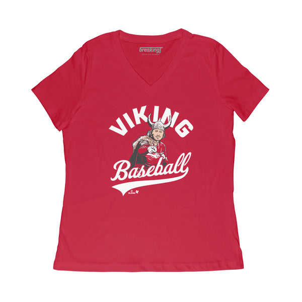 Jonathan India: Viking Baseball Shirt, Cincinnati - MLBPA - BreakingT