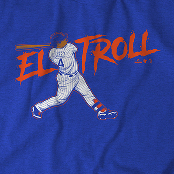 Francisco álvarez: El Troll Shirt - MLBPA - Athlete Logos + BreakingT