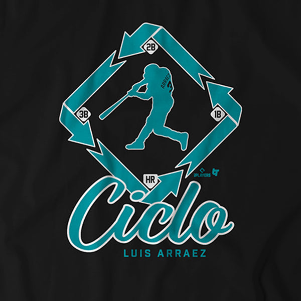 Luis Arraez: Ciclo Shirt, Miami - MLBPA Licensed - BreakingT