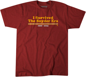 I Survived the Snyder Era T-Shirt | Washington Pro Football