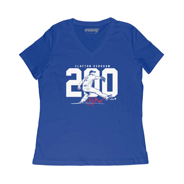 Clayton Kershaw: 200 Wins Shirt, L.A. - MLBPA Licensed - BreakingT