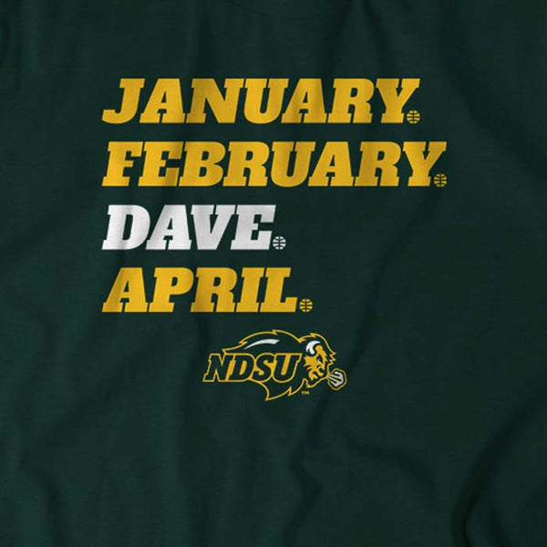 NDSU: January February Dave April