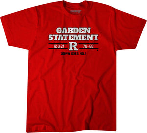 Rutgers Basketball: Garden Statement Adult T-Shirt