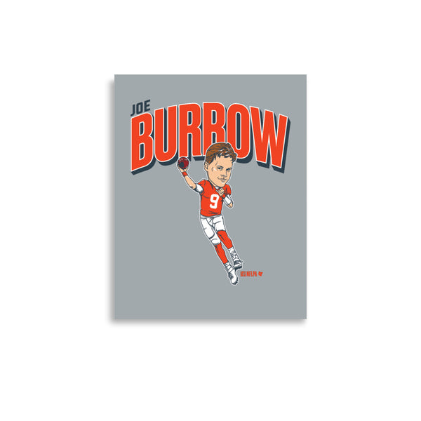 Joe Burrow: Caricature Art Print