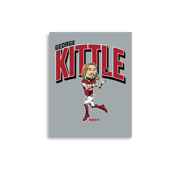 George Kittle: Caricature Art Print