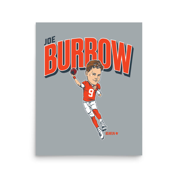 Joe Burrow: Caricature Art Print