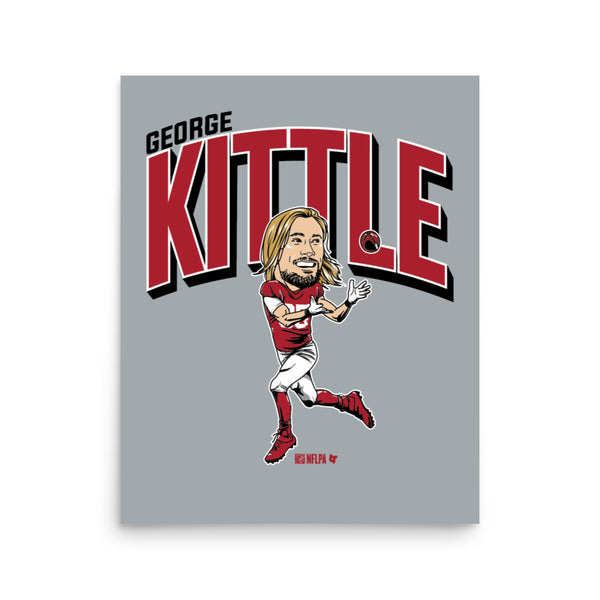 George Kittle: Caricature Art Print