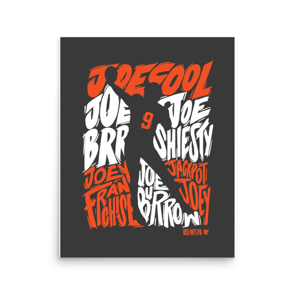 Joe Burrow Nicknames Art Print