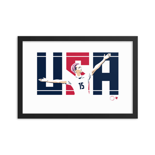 USA Rapinoe Framed Print