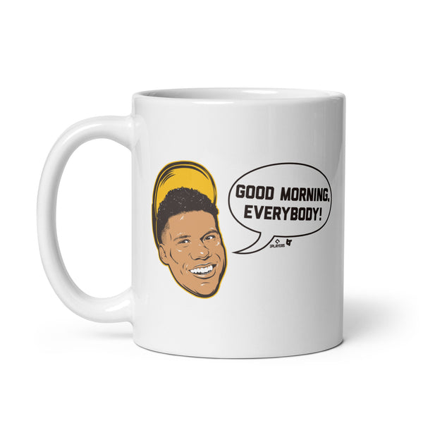 Juan Soto: Good Morning Everybody Mug, San Diego - MLBPA - BreakingT