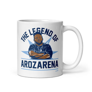 The Legend of Randy Arozarena Mug, Tampa Bay - MLBPA - BreakingT