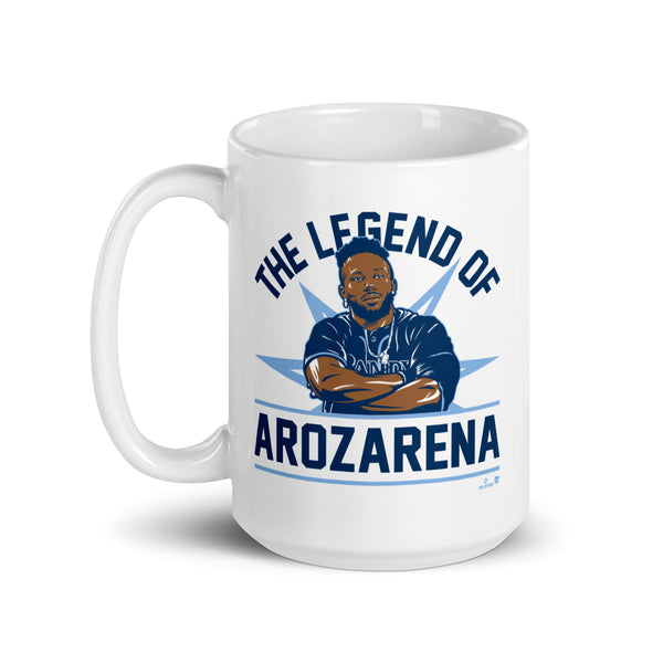 The Legend of Randy Arozarena Mug, Tampa Bay - MLBPA - BreakingT